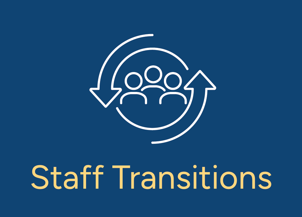 Staff Transitions: Chief Financial Officer & Director of Program and Religious Life