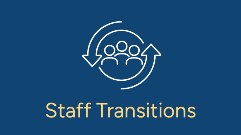 Staff Transitions: Chief Financial Officer & Director of Program and Religious Life